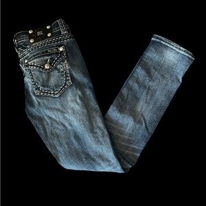 MISS ME Signature Skinny Low Rise Women’s Ripped Jeans (29)